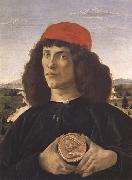 Portrait of a Youth with a Medal, Sandro Botticelli